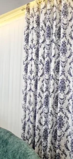 ۱ پنل پرده زیبا مخمل پورش - تصویر 3