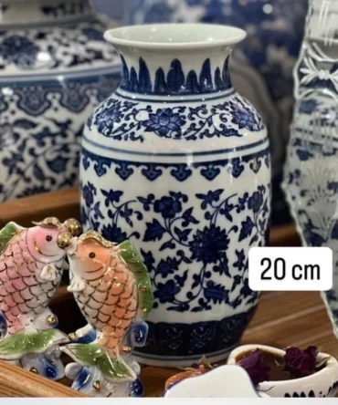 گلدان گلریز قلم آبی خاص