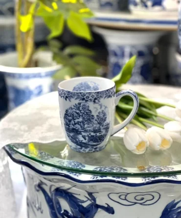 ماگ قلم آبی سورتمه