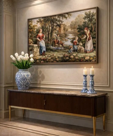 قاب مخمل طرح کوبلن ۸۰ در ۴۰